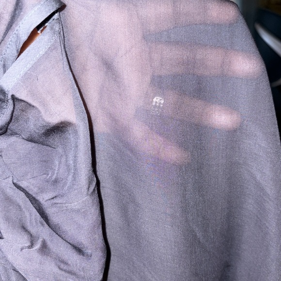 Worthington Sheer Long Sleeve Blouse - Picture 5 of 6